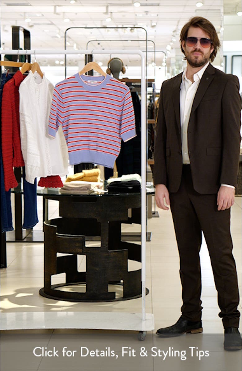 Textural Stitch Crewneck Sweater, sales video thumbnail