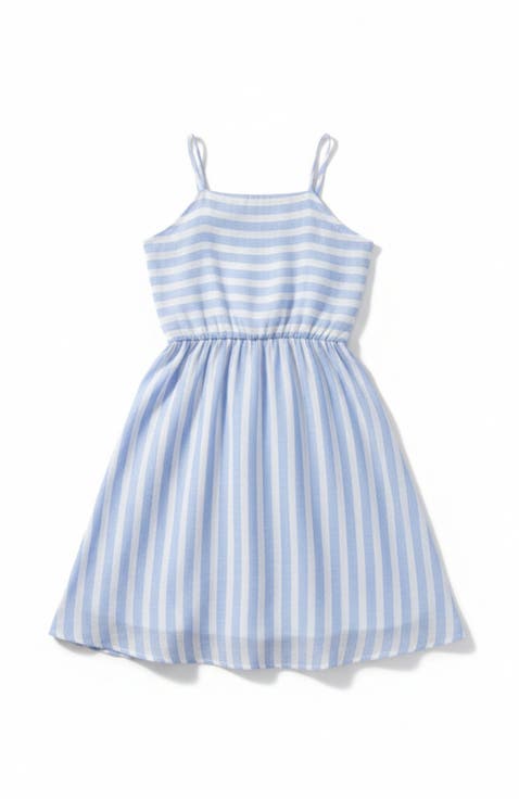 Coastal Blue Stripe Cotton Sundress (Toddler, Little Kid 
Big Kid)