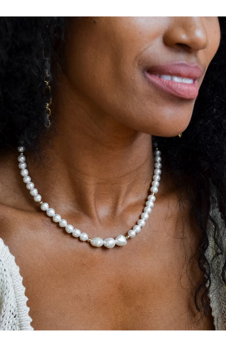 Set & Stones Coco Pearl Necklace, Alternate, color, 