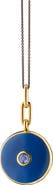 Monica Rich Kosann 18k Gold & Sterling Silver Enamel Locket Necklace
