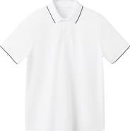 MANGO Comfort Stretch Tipped Piqué Polo