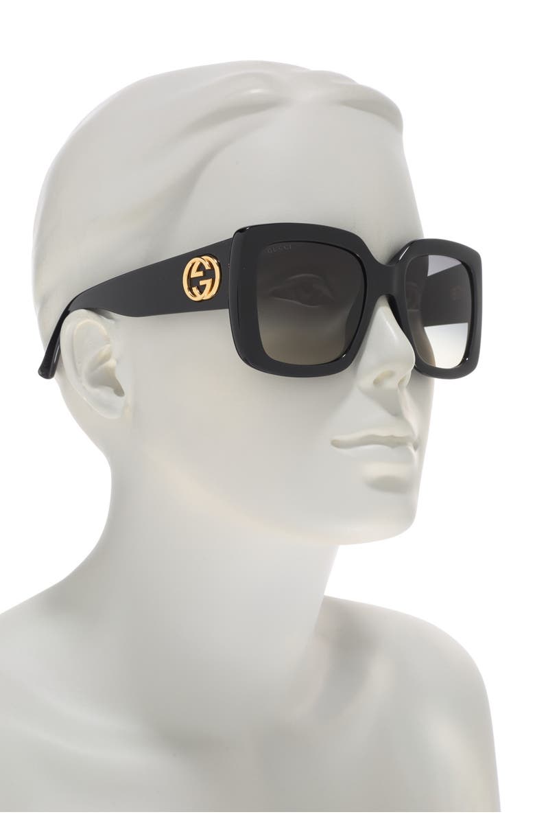 Gucci 53mm Square Sunglasses, Alternate, color, 