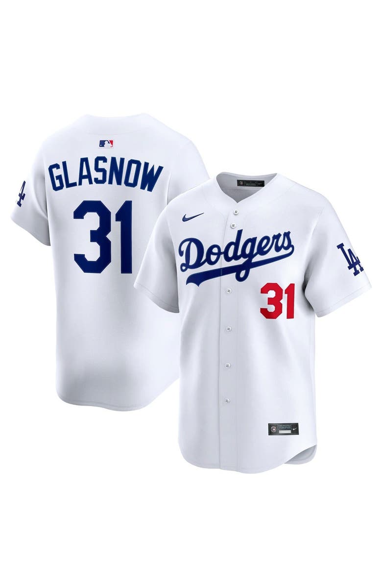 Nike Men's Nike Tyler Glasnow White Los Angeles Dodgers Home Limited Player Jersey, Alternate, color, 