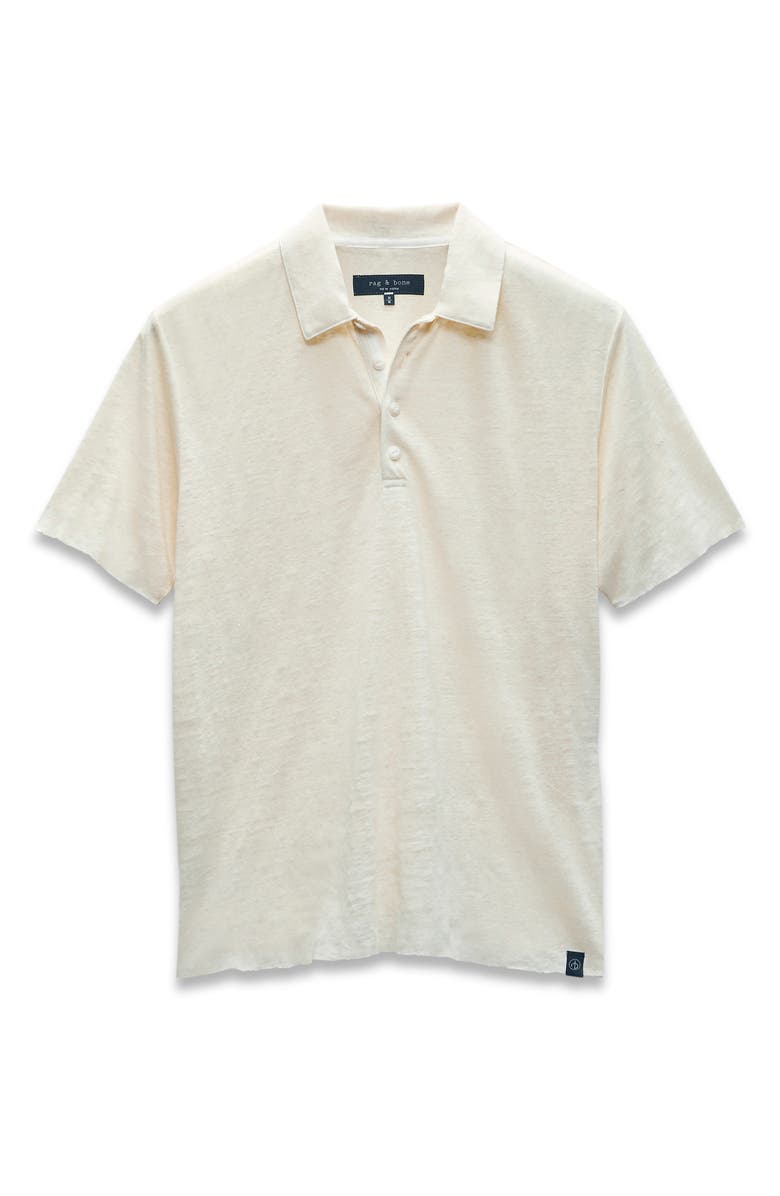 rag & bone Classic Fit Solid Slub Jersey Polo, Alternate, color, Turtledove