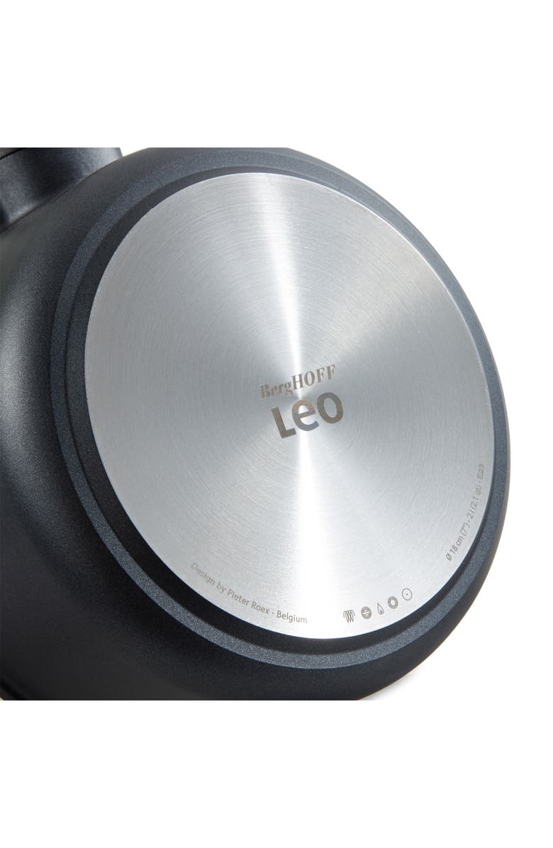 BergHOFF Leo Phantom 2.1-Quart Saucepan with Lid, Alternate, color, Black