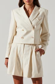 ASTR the Label Preston Pinstripe Blazer