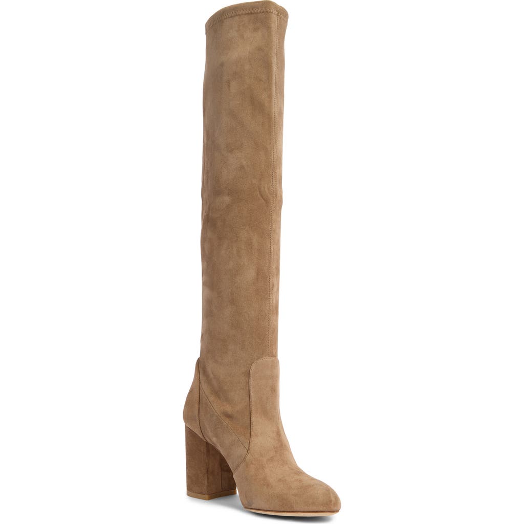 Stuart Weitzman Yuliana Knee High Slouch Boot In Brown