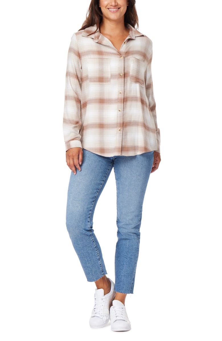 C & C California Ariana Plaid Button-Up Shirt, Alternate, color, 