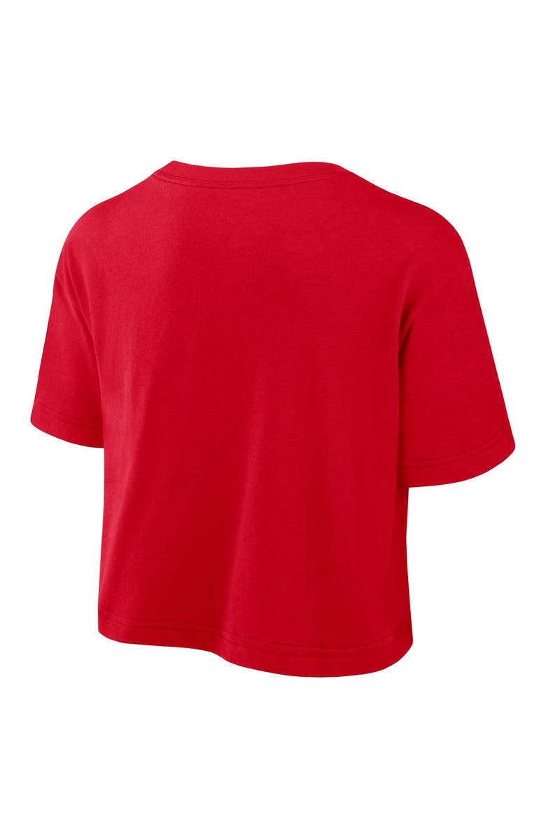 Nike Women's Nike Red Georgia Bulldogs Power Pursuit Athletic Prep Arch Performance Cropped T-Shirt, Alternate, color, Red