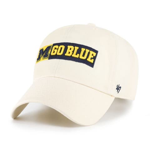 Men's '47 Natural Michigan Wolverines Clean Up Adjustable Hat
