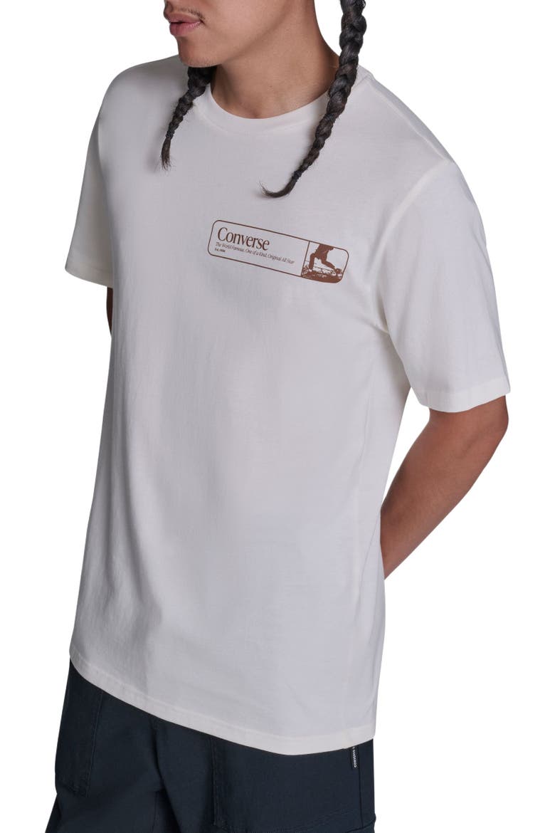 Retro Walk Tee, Alternate, color, CONVERSE EGRET