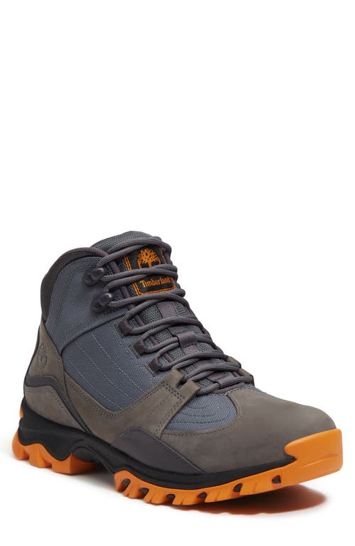 Timberland Mt. Maddsen Water Resistant Hiking Boot In Dark Grey Nubuck