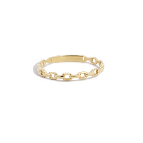 The Lovery Fine Jewelry Oval Link Ring In Gold
