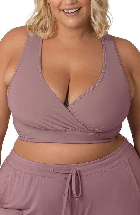 Busty French Terry Racerback Nursing & Sleep Bra - Fits Sizes 30E-46H