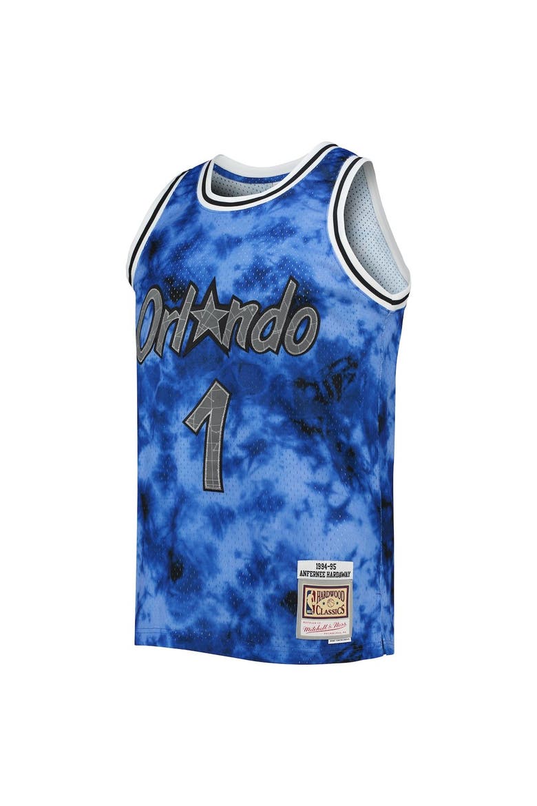 Men's Mitchell & Ness Penny Hardaway Blue Orlando Magic 1994/95 Galaxy Swingman Jersey, Alternate, color, Blue