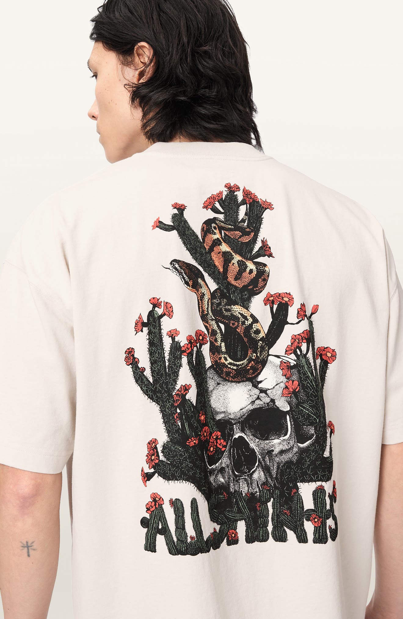 Мужские AllSaints Cacti Graphic T-Shirt — фото 7