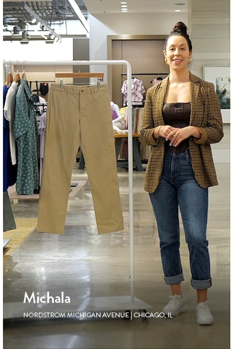 Kids' Flat Front Stretch Cotton Twill Chinos video
