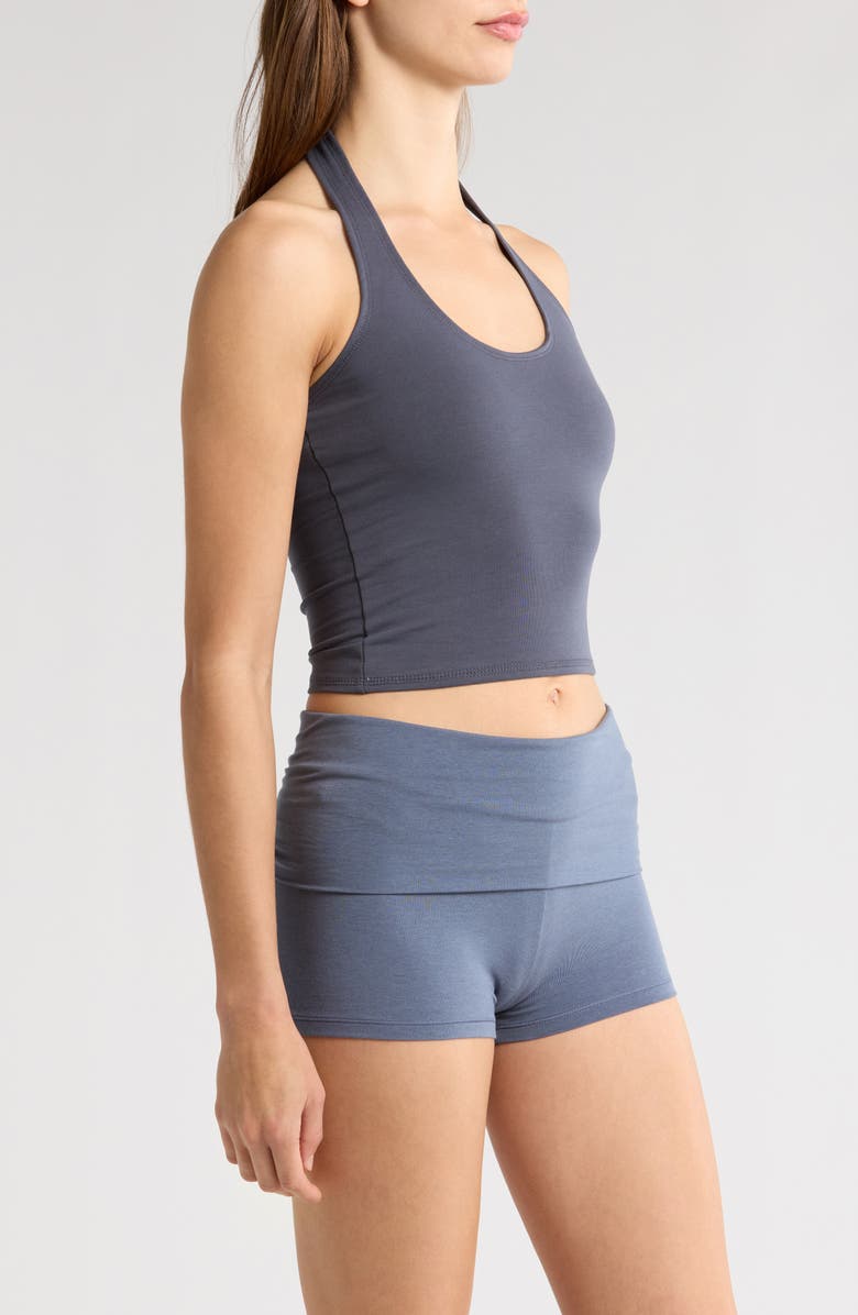 Florence by Mills Terry Halter Crop Top, Alternate, color, Grisaille