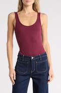 L'AGENCE Nica Scoop Neck Tank Bodysuit