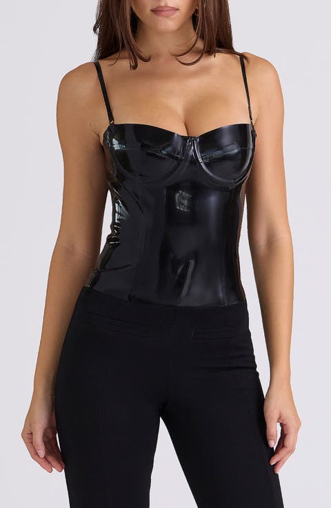 Noella Latex Corset Top