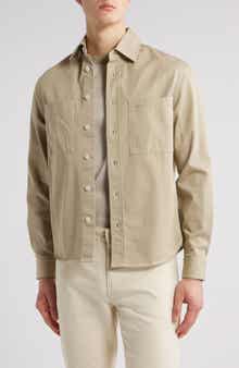 BOSS Owen Cotton Twill Button-Up Shirt Jacket