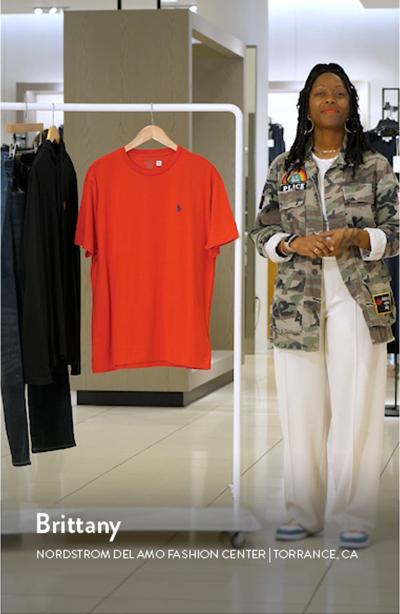 Embroidered Logo Crewneck T-Shirt, sales video thumbnail