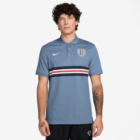 Men's Nike Blue England National Team Dri-FIT Polo