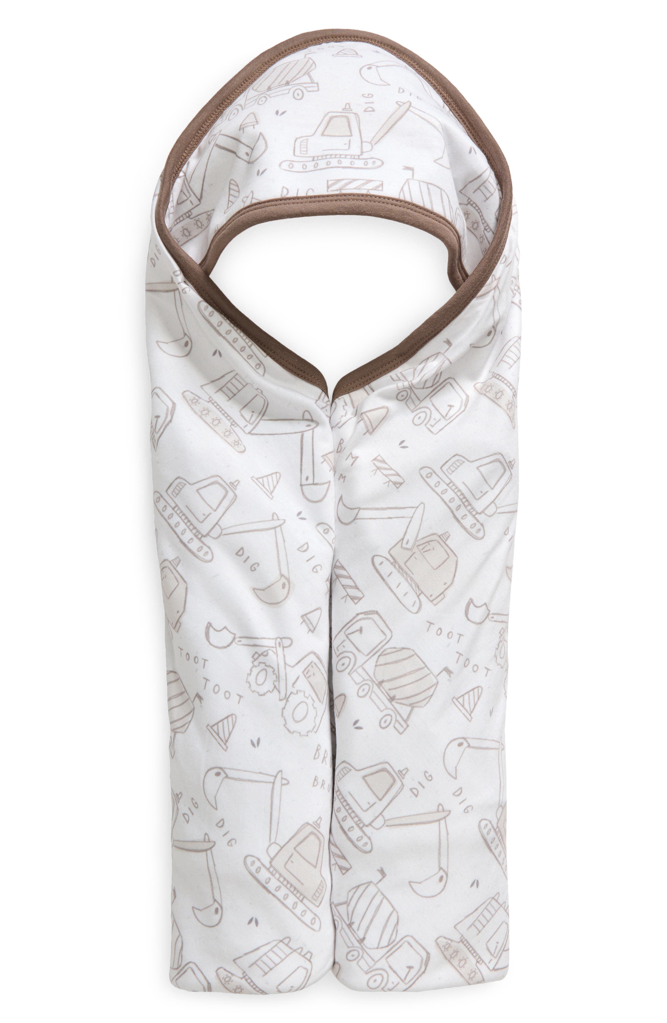 Copper Pearl Tractor Premium Hooded Towel in White/Orange 