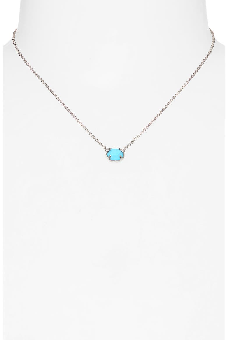 'Mabel' Necklace, Alternate, color, SILVER/ TURQ