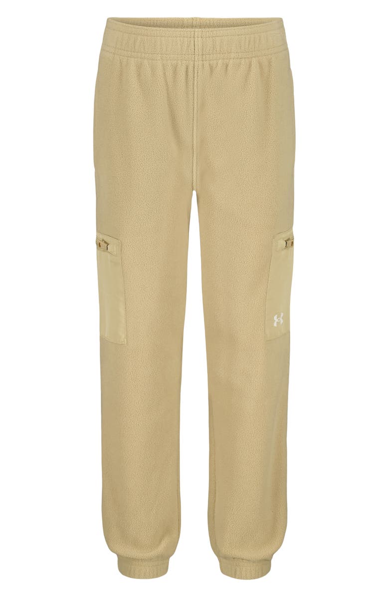 Under Armour Kids' Micro Fleece Cargo Joggers, Main, color, Field Khaki
