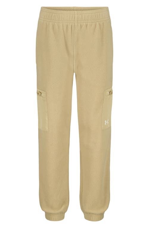 Under Armour Kids' Micro Fleece Cargo Joggers In Yellow