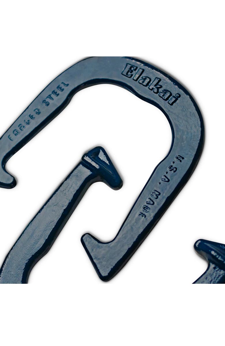 Elakai Forged Steel Outlander Horseshoe Set, Alternate, color, Blue Red