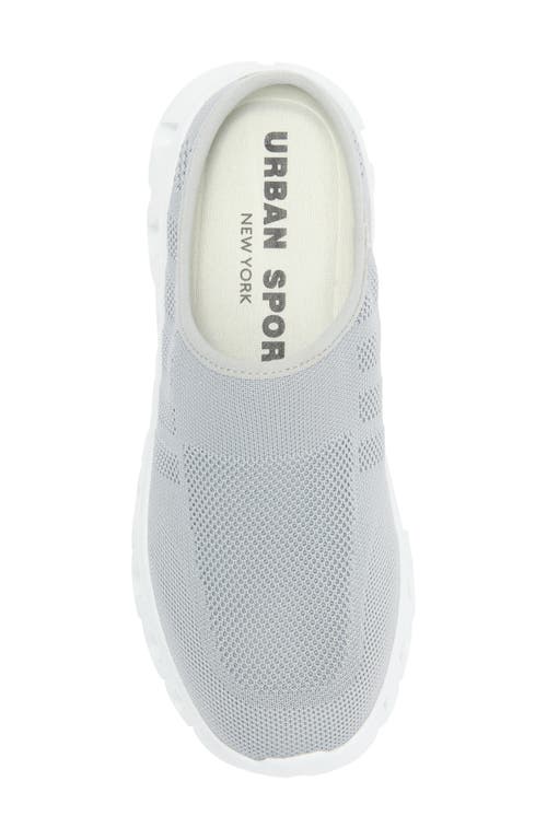 Jslides Knit Mule In Grey