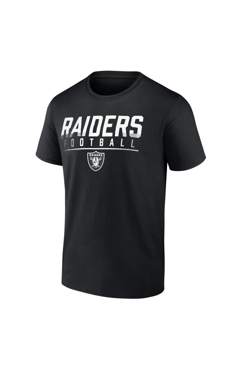 FANATICS Men's Fanatics  Black Las Vegas Raiders Blocked T-Shirt, Alternate, color, 