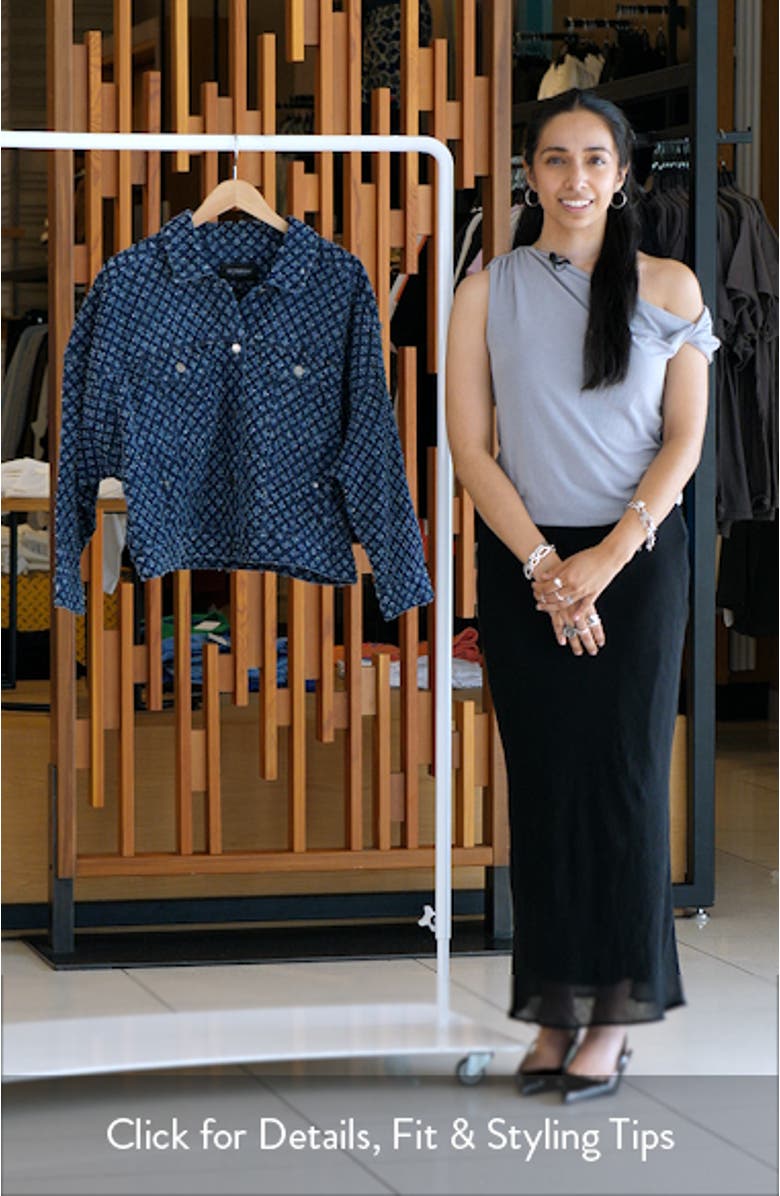 Easy Crop Denim Trucker Jacket, sales video thumbnail