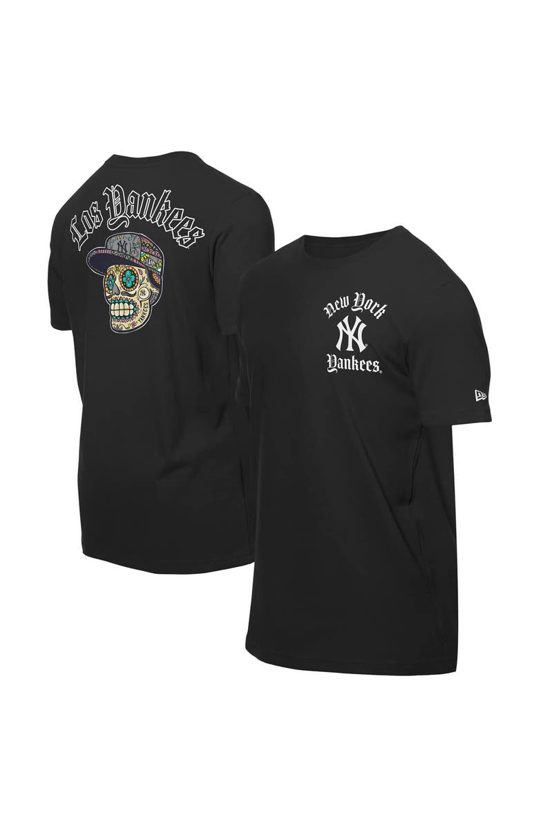 New Era Men's New Era Black New York Yankees Sugar Skulls T-Shirt, Main, color, Black