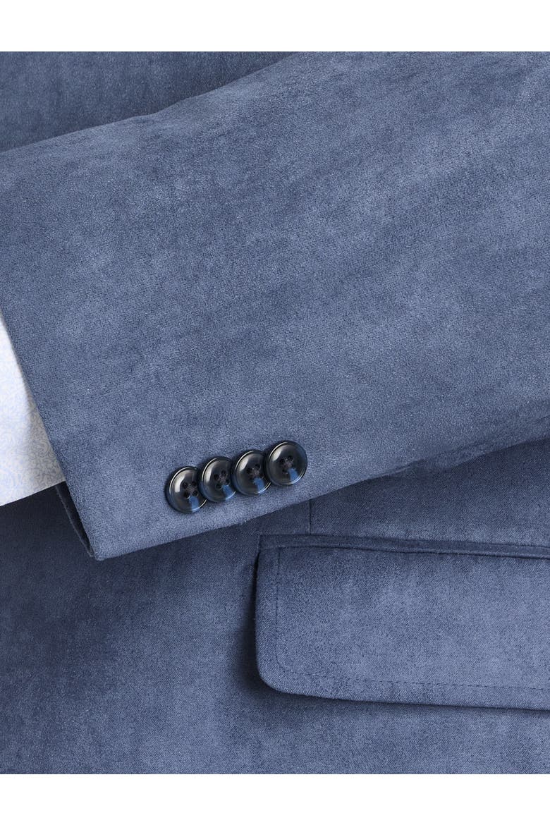Faux-Suede Sport Coat, Alternate, color, BLUE