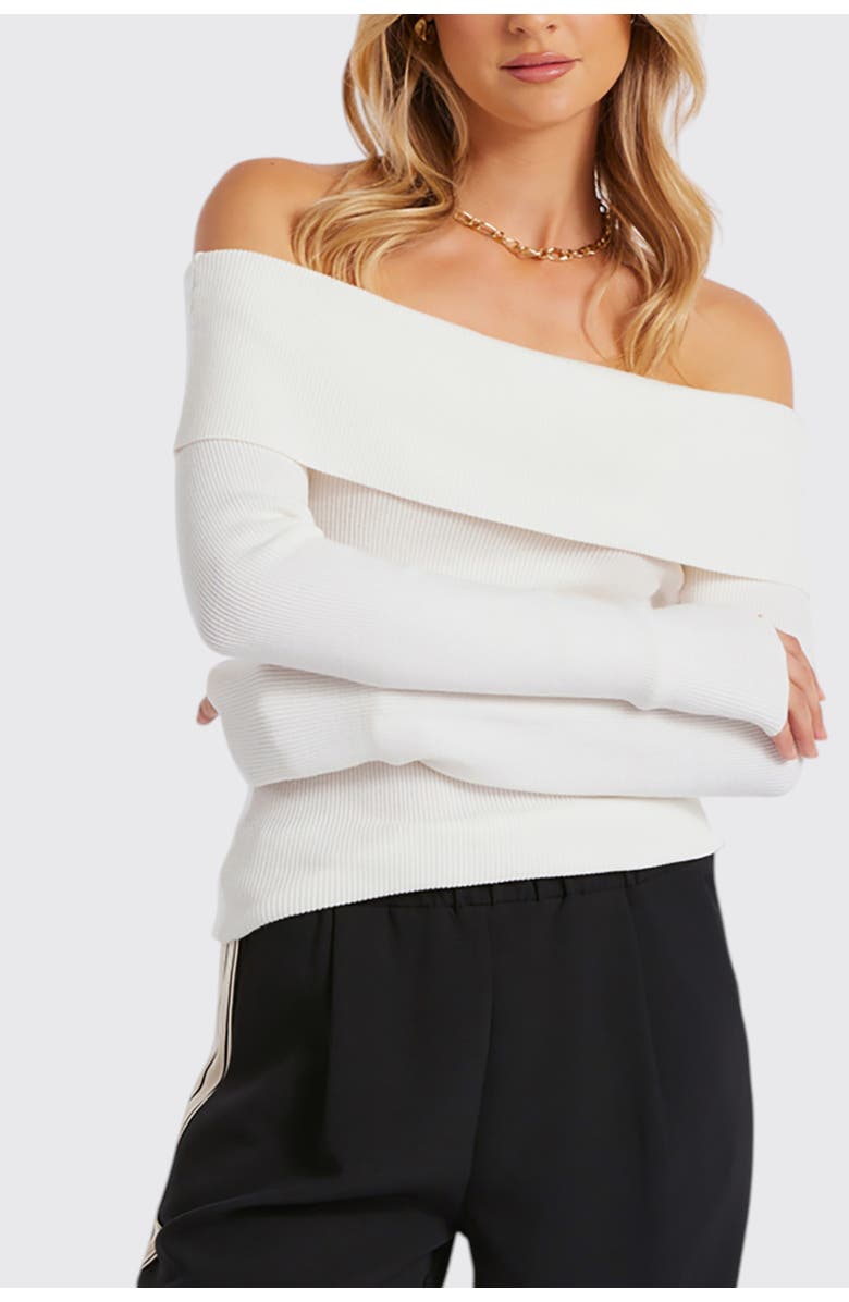 Bishop + Young Blaine Off Shoulders Sweater, Main, color,