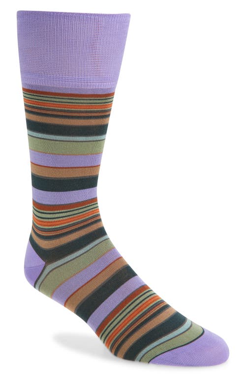 Paul Smith Leonardo Silk Blend Dress Socks In Purple
