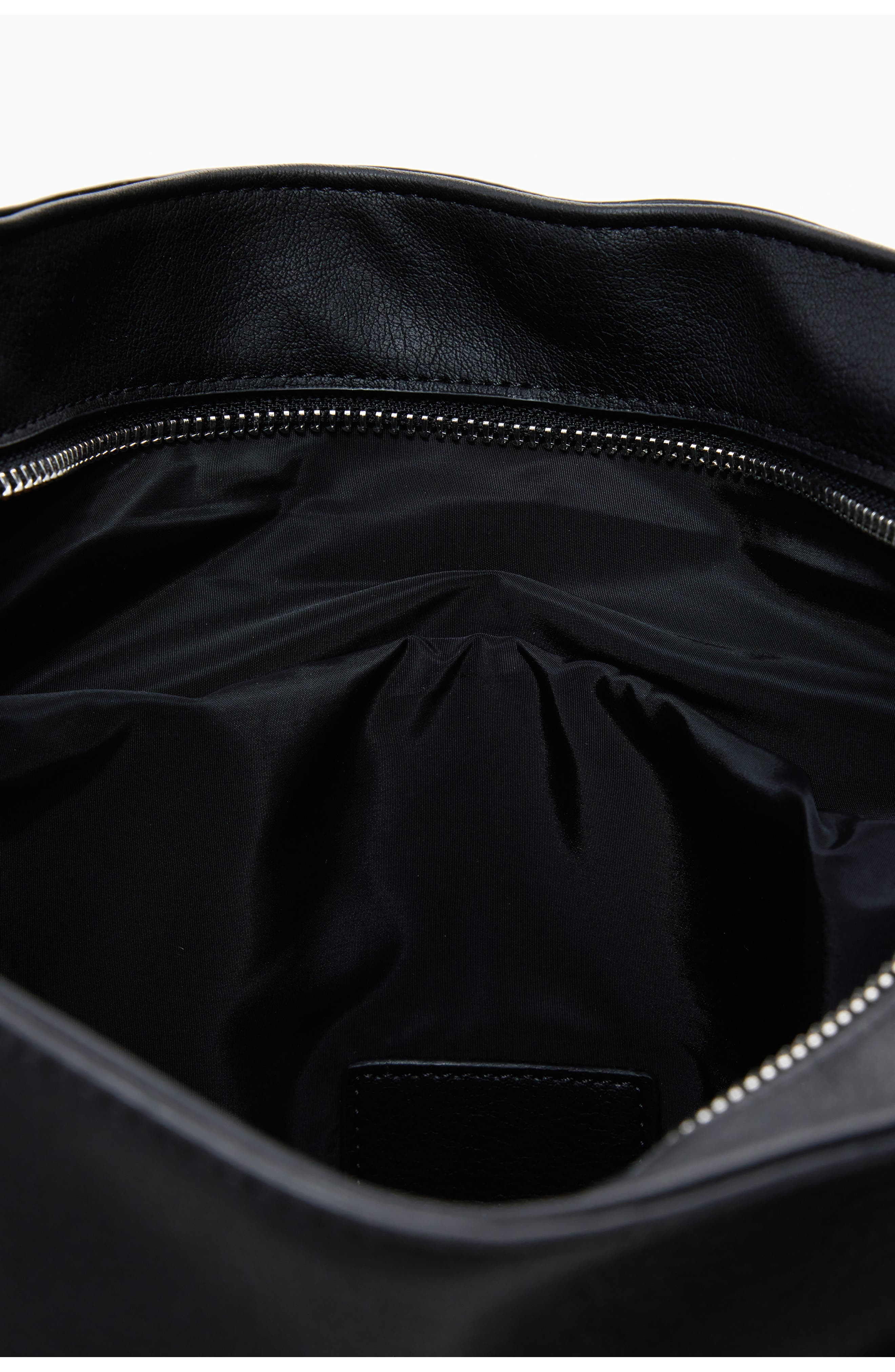 Desigual Big Faux Suede Convertible Backpack, Alternate, color, Black