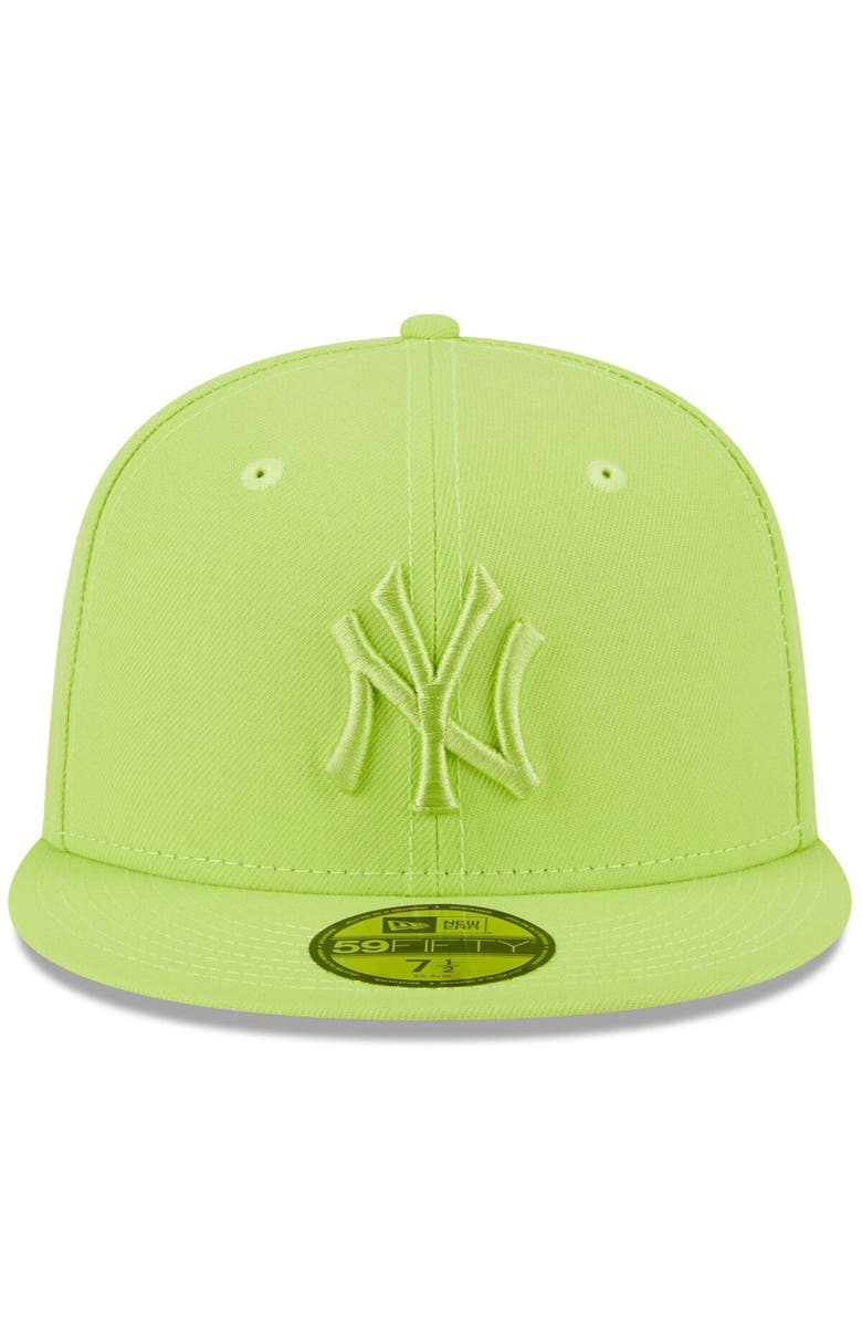 New Era Men's New Era Neon Green New York Yankees 2023 Spring Color Basic 59FIFTY Fitted Hat, Alternate, color, 