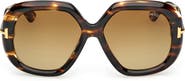 TOM FORD 56mm Geometric Sunglasses
