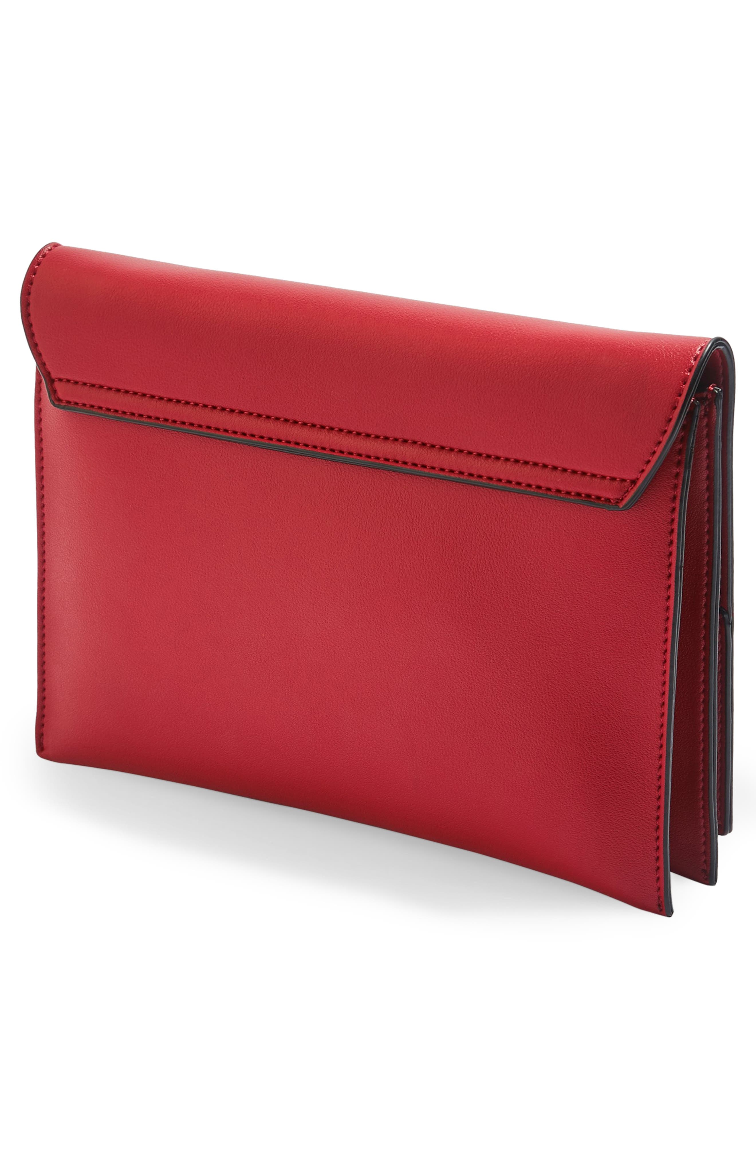 Topshop Brogan Clutch, Alternate, color, 