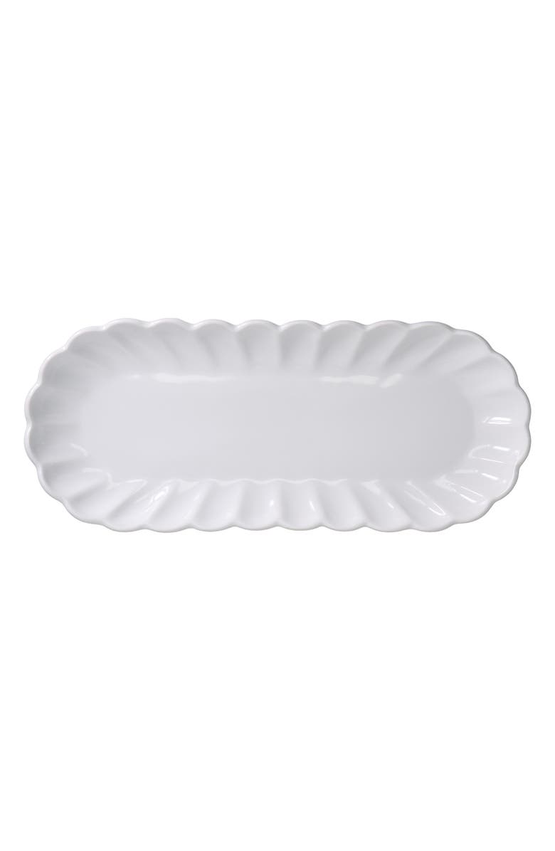 BIA Cordon Bleu Petal Set of 2 Oblong Serving Platters Set, Alternate, color, White