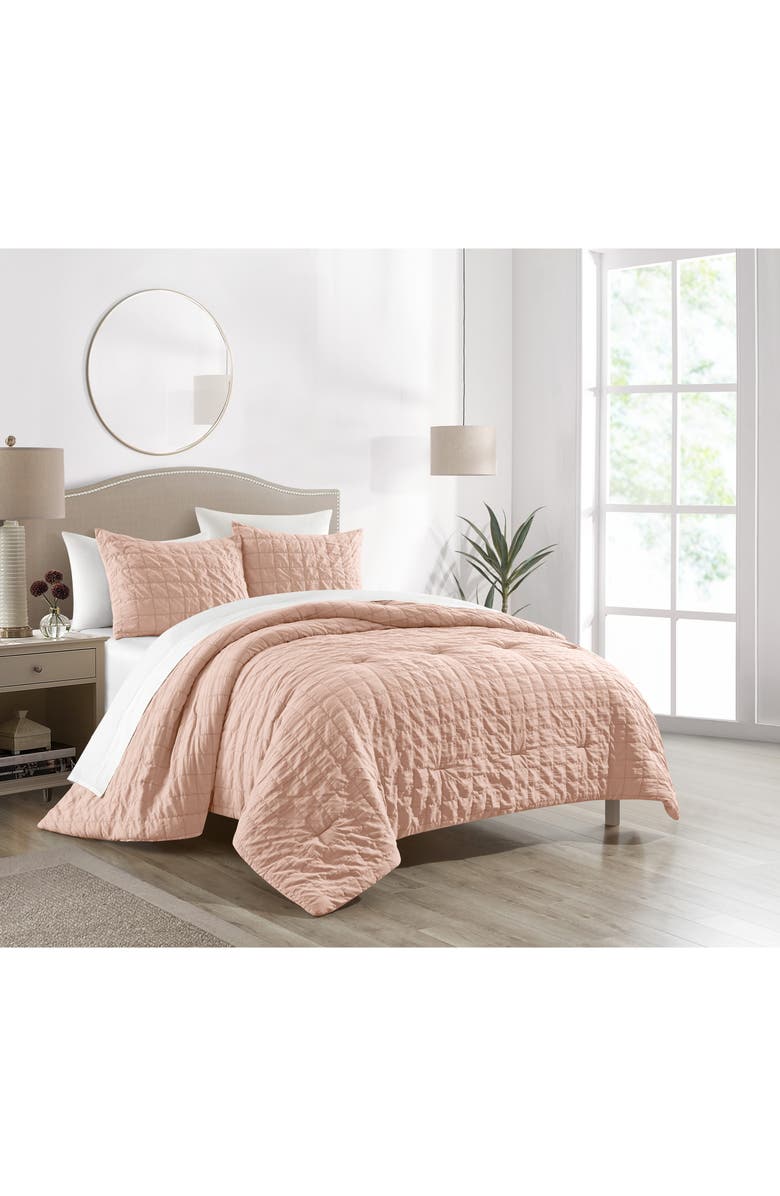 CHIC Jessa Tile Pattern 7-Piece Bedding Set - King, Alternate, color, 