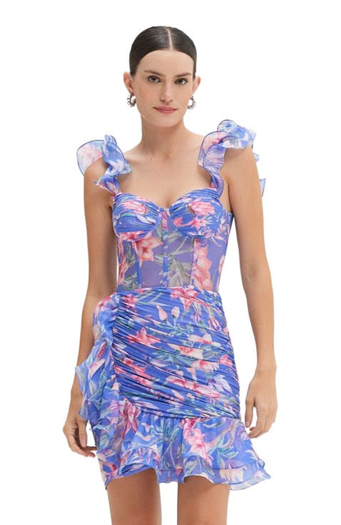 Amaryllis Flutter Mini Dress