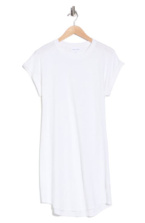 ladies white t shirt dress tasc Women's All Day T-Shirt Dress