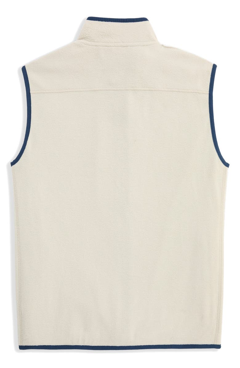vineyard vines Harbor Fleece Vest, Alternate, color, Stone