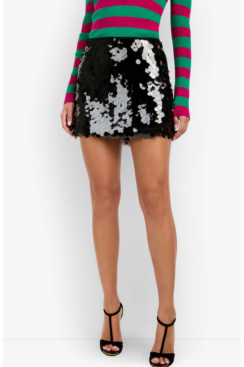 Mini Rico Skirt, Alternate, color, Black