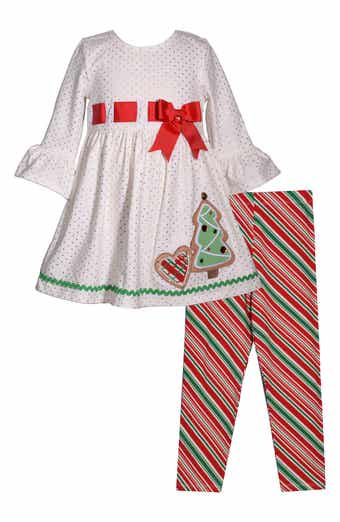 Bonnie Jean Kids' Gingerbread Cookies Tunic & Leggings Set